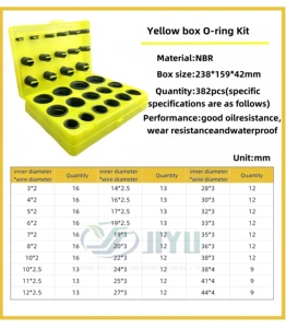 Junta tórica de sello naranja de goma NBR/FKM para sellos <span class=keywords><strong>Wacaco</strong></span> TW Personalización Kits de juntas tóricas métricas y no métricas para sellos - Product Image 2