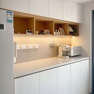 Gabinetes de Cocina Modernos y Ecológicos, Colores Personalizados, Nuevos Diseños, Estructura de Madera MDF, Lacado, Gabinetes de Cocina Sencillos con Descuento - Product Image 5