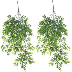 2 Packs 82cm Plastique Bambou <span class=keywords><strong>Plantes</strong></span> Artificielles Suspendues Faux Pleureurs Tombants Intérieur Extérieur Mur Maison Chambre Murale Décoratif - Product Image 6