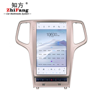 Usine Tesla écran multimédia Android 13.6 pouces lecteur DVD de voiture pour Jeep Grand Cherokee 2011-2013 autoradio GPS Navigation