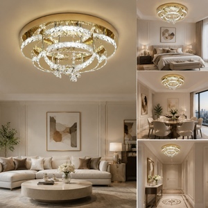 Lampes de plafond en acier inoxydable de haute qualité, luminaires personnalisés pour villas et appartements, luminaires de plafond LED - Product Image 4
