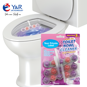 Bloc <span class=keywords><strong>WC</strong></span> automatique OEM de marque, nettoyant <span class=keywords><strong>pour</strong></span> cuvettes de toilettes avec support de fixation <span class=keywords><strong>pour</strong></span> parfum et désodorisant de salle de bain - Product Image 2