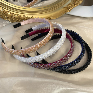 Accesorios para el cabello estilo coreano, diademas de cristal de moda entre las celebridades, pinzas para el cabello coreanas, diademas anchas con pedrería. - Product Image 2