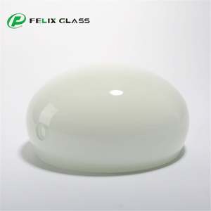 Abat-jour en verre opale blanc pour lustre et suspension - Product Image 4