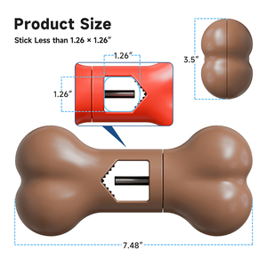 Venta al por mayor productos para mascotas forma de hueso perro hueso titular Bully Stick titular evitar asfixia Dispositivo de seguridad para perros - Product Image 6