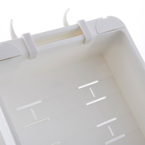 À vendre un support de rangement portable à deux couches avec roues et petites <span class=keywords><strong>étagère</strong></span>s pliables en plastique pour salles de bain - Product Image 2