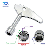 Clé triangulaire pour porte de couloir d'ascenseur, clé de verrouillage compatible avec Mitsub*shi Thyss*nKrupp H*tachi Ot*s