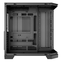 Latest ATX White Color Mid-Tower Computer Case with Transparent Glass Sides Gaming Sea View Room Design