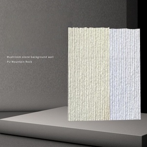 Revestimiento de <span class=keywords><strong>Pared</strong></span> de PU Moderno, Cortina de Agua, Placa Delgada, Simulación de <span class=keywords><strong>Piedra</strong></span>, <span class=keywords><strong>Piedra</strong></span> de Cultura de Pizarra Grande para Exteriores de Villas, Hoteles y Centros Comerciales - Product Image 3