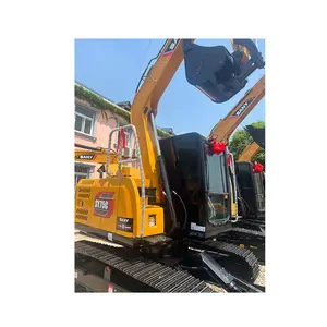 Used Sany small excavator digger machine 7 ton mini excavator sany sy75 spare parts support