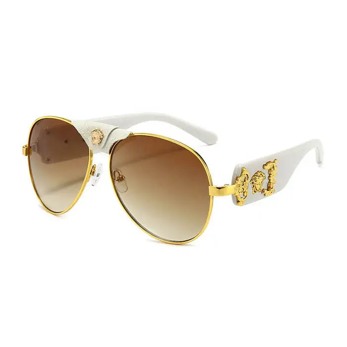Fashion Women Big super high quality new design metal sunglasses sun glasses Women Men 2021