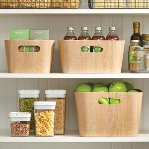 Contenedor de almacenamiento de alimentos Bin con asas-para la cocina despensa gabinete refrigerador/congelador-Estrecho para aperitivos producir hortalizas - Product Image 2