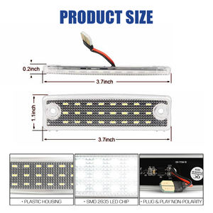 Luz LED Trasera para Matrícula, Resistente al Agua, Enchufe Estadounidense, Plug-and-Play, para <span class=keywords><strong>Toyota</strong></span> 4Runner/Sequoia/<span class=keywords><strong>Sienna</strong></span>, Accesorios de Iluminación - Product Image 3