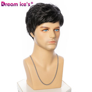 Xuchang fabbrica <span class=keywords><strong>parrucca</strong></span> grossista pollici nero sintetico capelli corti <span class=keywords><strong>parrucca</strong></span> uomini naturali parrucche per la vendita - Product Image 3