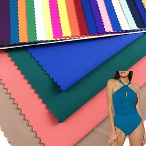 wholesale polyamide 86 elastane 14 stretch knitted jersey fabric for swimsuit lining