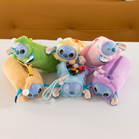 Tempat Pensil Boneka Stitch Tidur, Mainan Boneka Terbang, Tas Penyimpanan Makeup Sekolah untuk Siswa, Tas Pensil Lucu