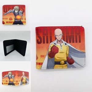 10 Estilos Anime Monedero Tarjeta Bolsa <span class=keywords><strong>One</strong></span> <span class=keywords><strong>Punch</strong></span> <span class=keywords><strong>Man</strong></span> Saitama Genos Anime PU Carteras Cartera plegable para hombres Mujeres - Product Image 3