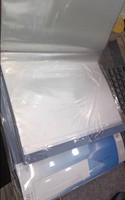 Porte-documents de présentation bleu, classeur A4, avec protège-feuilles transparents pour œuvres d'art, photos, documents