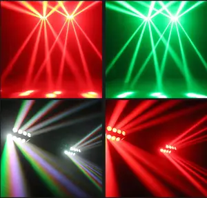 Đèn LED Di Chuyển Dạng Nhện 8X12W 4in1 RGBW Đèn LED Đầu Di Chuyển DMX Cho Tiệc Tùng Sân Khấu DJ