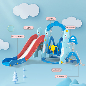 Ensemble de jouets en plastique de haute qualité pour bébé, balançoire et toboggan d'intérieur pour enfants, vente en gros à bas prix - Product Image 5
