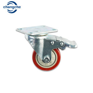 8 Zoll schwarze hochwertige doppelte Lagerung Polyurethan-Rolle - Product Image 6