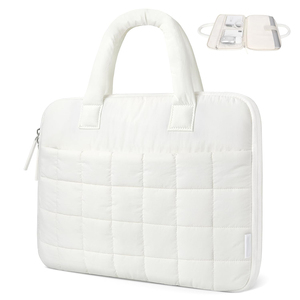 Housse de protection matelassée pour ordinateur portable, nouvelle tendance, pour femmes et filles, mignonne, moelleuse et gonflée - Product Image 1