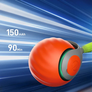 ลูกบอลเล่นแมวเคลื่อนไหวตลอดไปลูกบอลของเล่นทรงพลังปรับความเร็วได้ลูกบอลอัตโนมัติแมวล้อเล่น - Product Image 3