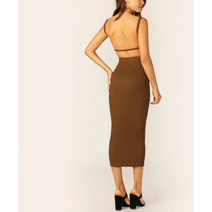 F230562 abiti di moda estiva da <span class=keywords><strong>donna</strong></span> Set gonna a due pezzi con gonna <span class=keywords><strong>aderente</strong></span> top Crop tailleur completo moda <span class=keywords><strong>donna</strong></span> 2pc - Product Image 3