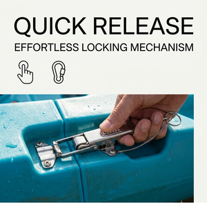 Fibbia di Sicurezza Personalizzata in Acciaio Inox con Chiusura a Scatto, Connettore Modulare per Kayak, Chiusura a Sezione Divisa - Product Image 3