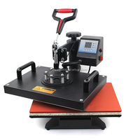 Máquina de Prensa de Calor Digital 5 en 1 para Tazas, Camisetas y Gorras, 30*38cm, Multifuncional, Sublimación, Semiautomática, Nueva