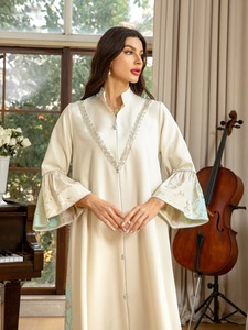 <span class=keywords><strong>Vestido</strong></span> Musulmán Abaya Jacquard Degradado para Mujer, <span class=keywords><strong>Vestido</strong></span> Musulmán A LA Moda, Estilo Jalabiya, para Mujer, a la Moda, a la Moda - Product Image 1