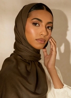 Statin Modal Voile Hijabs pour femmes traditionnel musulman écharpe châle casquette ensemble avec motif rayé en mousseline de soie Hijab écharpes