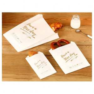 Sacs à pain en papier kraft personnalisés pour restaurant, prix d'usine en gros en Chine, sacs à lunch bruns avec votre propre logo - Product Image 5