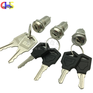 S1203 135 Interrupteur de verrouillage électronique métallique avec clé, verrouillage rotatif de 12 mm, corps court ou long pour usage automobile - Product Image 1