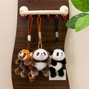 Lindo peluche de panda acostado, peluche de mapache, recuerdo turístico, muñecos para máquina de garras, peluches personalizados - Product Image 3