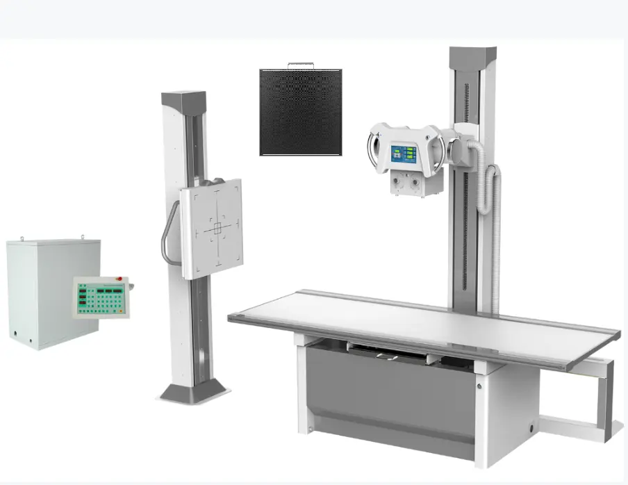 Fixed double column medical high frequency 20kw 32kw 50kw digital mobile x-ray machine