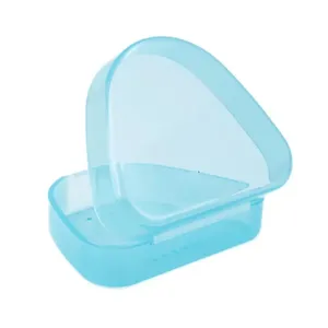 Nouvelle boîte de rangement portable pour prothèses dentaires en PP, avec fermeture à clip, couleur unie, pour maintenir les dents artificielles au sec - Product Image 6