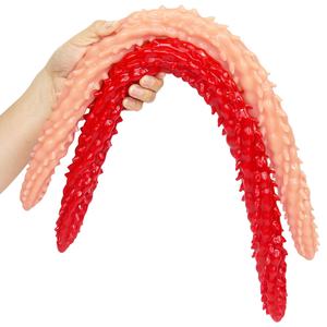 Extra largo de doble cabeza Dragon <span class=keywords><strong>Thorn</strong></span> Anal Plug pene suave masturbador masculino juguete sexual para vibradores adultos femeninos - Product Image 2
