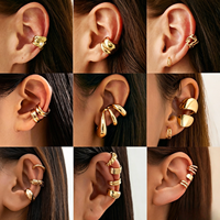 Pendientes de Clip Modernos de Aleación con Perlas de Diseño, Sin Perforación, para Mujer, Joyería Fina, Accesorios de Moda, Regalos Elegantes