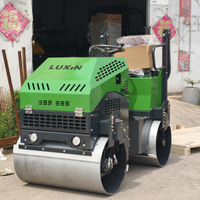 Compacteur routier vibrant à double tambour, autoporté, disponible en 1,5 tonne, 2 tonnes, 3,5 tonnes, pour la construction de parkings et de routes résidentielles