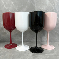 Verres à vin en plastique de 16 oz, gobelets en acrylique réutilisables et incassables pour mariage, fête prénuptiale, anniversaire