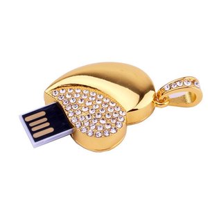 Encantadora forma de corazón agradable cristal USB flash drive beso USB Flash Drive para mujeres - Product Image 5