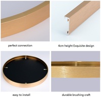 Cadre de peinture rond en aluminium simple et moderne Cadre intérieur en toile pour cadre photo circulaire en métal de 30cm de diamètre intérieur