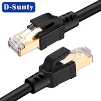 Fabricant chinois Cat 8 cuivre nu 28AWG Lan câble Ethernet Cat8 40Gbps SFTP RJ45 8P8C ROHS câbles réseau CAT8 1M cordon de raccordement