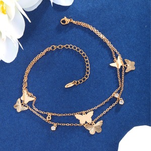 गहने थोक स्टेनलेस स्टील सोने की प्लेटेड फैशन तितली हृदय स्टारफिश आकर्षण क्यूबन श्रृंखला महिलाओं के लिए - Product Image 4