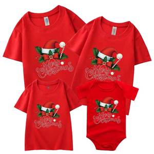 T-shirts pour femmes, hommes et enfants, Combinaison pour bébé, Tenues assorties pour la famille du Nouvel An, Costume de Noël, Vêtements pour père, mère, fils, fille - Product Image 5