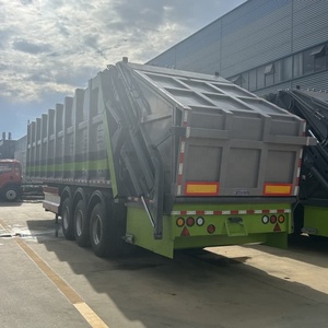 <strong>Big</strong> Heavy Garbage Compractor Trailer <strong>Trucks</strong> 42m3 48m3 Smei Rear Loading Garbage Rusfue Vehicles Body Customize - Product Image 6
