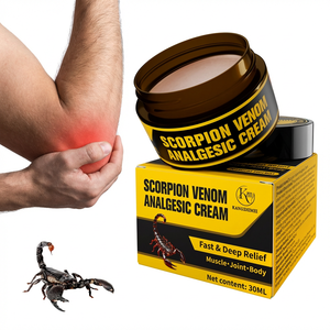 Balsamo <span class=keywords><strong>Naturale</strong></span> <span class=keywords><strong>Antidolorifico</strong></span> al Veleno <span class=keywords><strong>di</strong></span> Scorpione 30ml, Crema Analgesica Topica <span class=keywords><strong>per</strong></span> Dolori Articolari, Muscolari, Lombari e al Ginocchio - Product Image 1