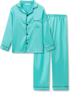 Ensemble de <span class=keywords><strong>pyjama</strong></span> en satin d'automne, meilleures offres, manches longues, <span class=keywords><strong>pyjama</strong></span> pour petites et grandes filles, vente en gros, prix bas, ensemble de pyjamas pour filles et garçons - Product Image 3