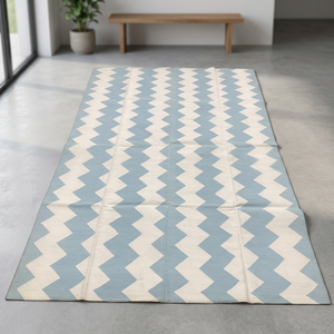 Soft Handwoven Cotton Dhurrie Area <b>Rug</b> <b>Traditional</b> Indian <b>Rug</b> for Modern Home Interior Decoration - Product Image 1